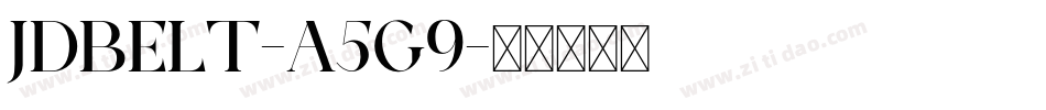 JdBelt-a5g9字体转换