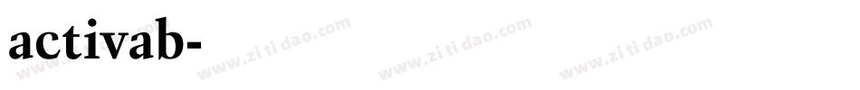 activab字体转换