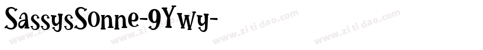 SassysSonne-9Ywy字体转换