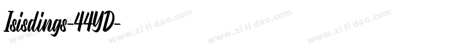 Isisdings-44YD字体转换