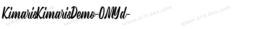 KimarisKimarisDemo-0MYd字体转换