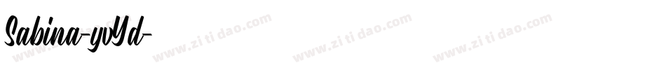 Sabina-yvYd字体转换