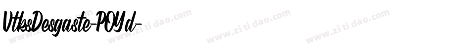 VtksDesgaste-POYd字体转换