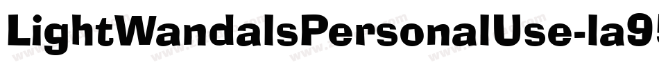 LightWandalsPersonalUse-la95字体转换