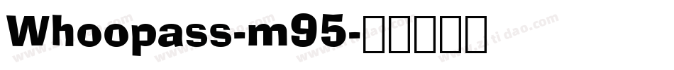 Whoopass-m95字体转换