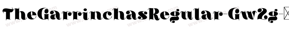 TheGarrinchasRegular-Gw2g字体转换