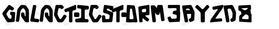GalacticStorm3D-YZD8字体转换