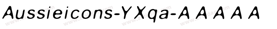Aussieicons-YXqa字体转换