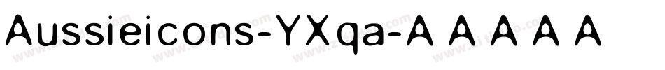 Aussieicons-YXqa字体转换