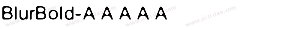 BlurBold字体转换