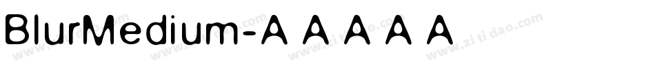 BlurMedium字体转换