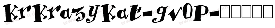KrKrazyKat-gv0P字体转换