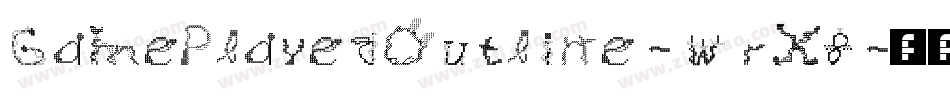 GamePlayedOutline-wrX8字体转换