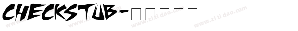 CheckStub字体转换