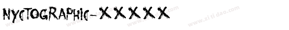 Nyctographic字体转换