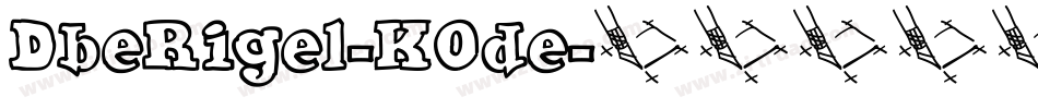 DbeRigel-KOde字体转换