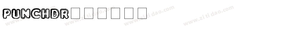 punchdr字体转换