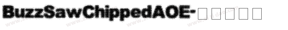 BuzzSawChippedAOE字体转换