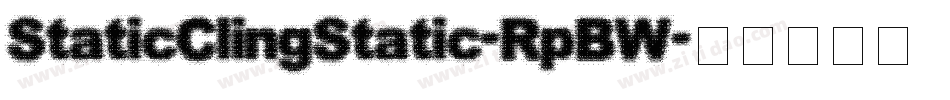 StaticClingStatic-RpBW字体转换