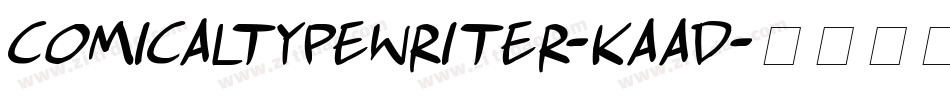 Comicaltypewriter-KAAD字体转换