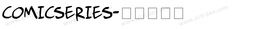 COMICSERIES字体转换