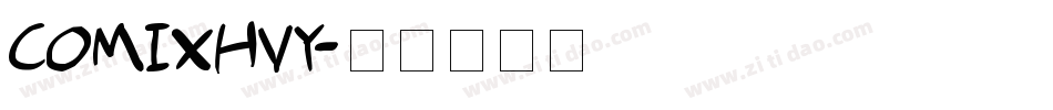 COMIXHVY字体转换