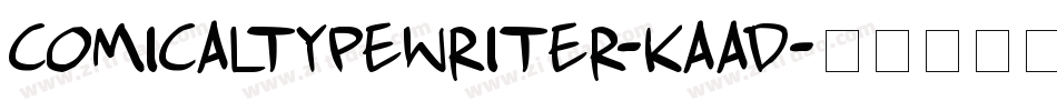 Comicaltypewriter-KAAD字体转换