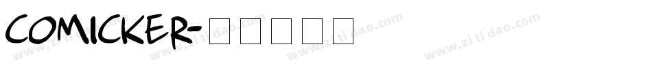 Comicker字体转换