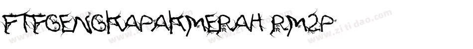 FtfGengKapakMerah-rm2p字体转换