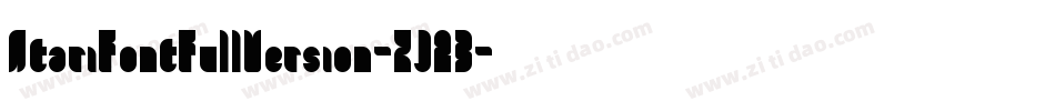 AtariFontFullVersion-ZJ23字体转换