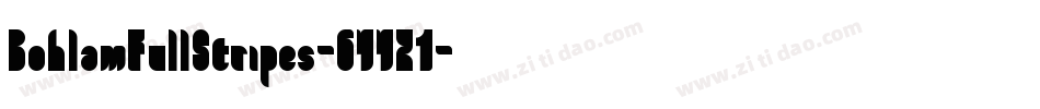 BohlamFullStripes-6YYZ1字体转换