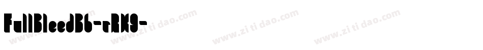 FullBleedBb-rRK9字体转换