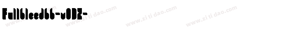 Fullbleedbb-vODZ字体转换