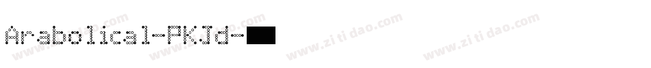 Arabolical-PKJd字体转换