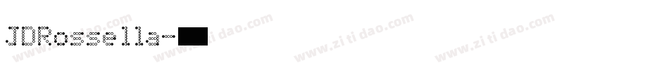 JDRossella字体转换