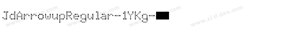 JdArrowupRegular-1YKg字体转换