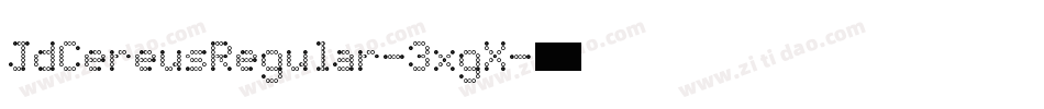JdCereusRegular-3xgX字体转换