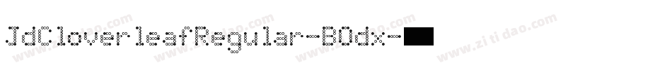 JdCloverleafRegular-BOdx字体转换