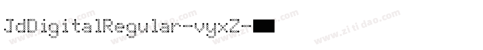 JdDigitalRegular-vyxZ字体转换