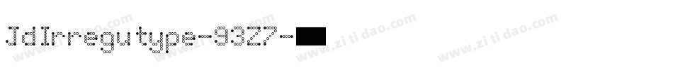 JdIrregutype-93Z7字体转换