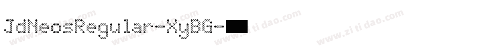 JdNeosRegular-XyBG字体转换