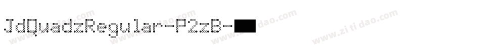 JdQuadzRegular-P2zB字体转换