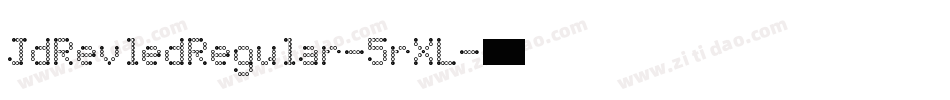 JdRevledRegular-5rXL字体转换