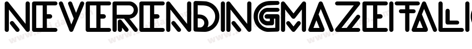 NeverEndingMazeItalic-R6v3字体转换
