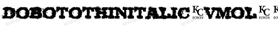 DobotoThinItalic-VmOl字体转换