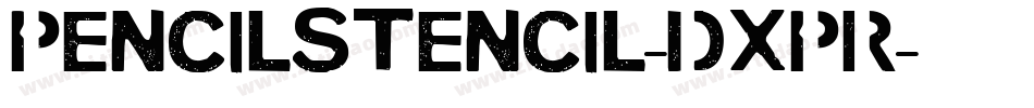 PencilStencil-dXpR字体转换