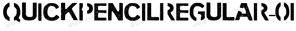 QuickPencilRegular-0R59字体转换
