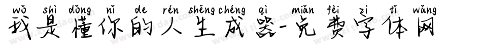 我是懂你的人生成器字体转换