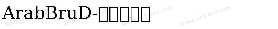 ArabBruD字体转换