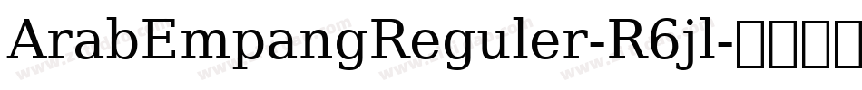 ArabEmpangReguler-R6jl字体转换